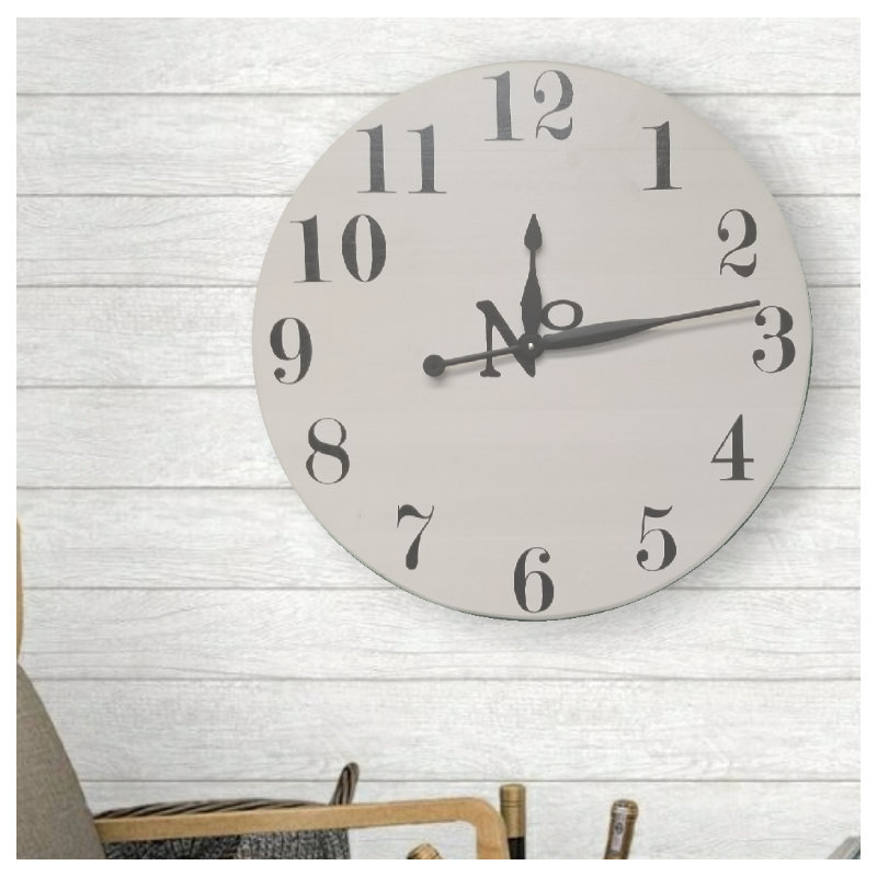 Très grande horloge murale Brassfield Farmhouse, Grand