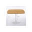 Table de salle à manger 42 po Tulip Square avec plateau en panneau de fibres à densité moyenne et base en métal pour 2 à 6 personnes-1801254267-1801254261