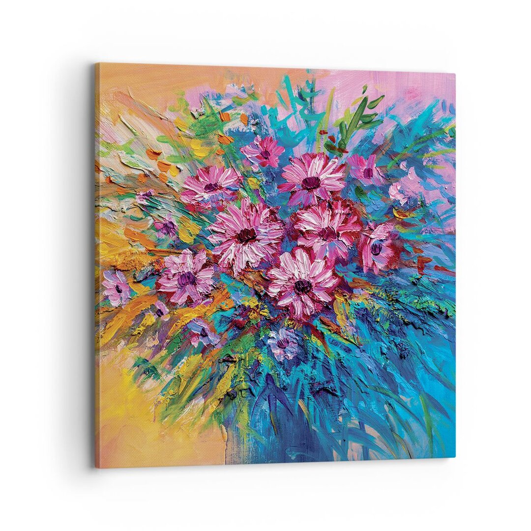 Leinwandbild Bouquet Flowers Oil