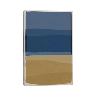 «Modern Blue and Yellow» par Orara Studio, reproduction d'art graphique sur toile tendue