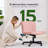 Modern Criss Cross Chair with Wheels, Wide Seat Armless for Home Office-376722824