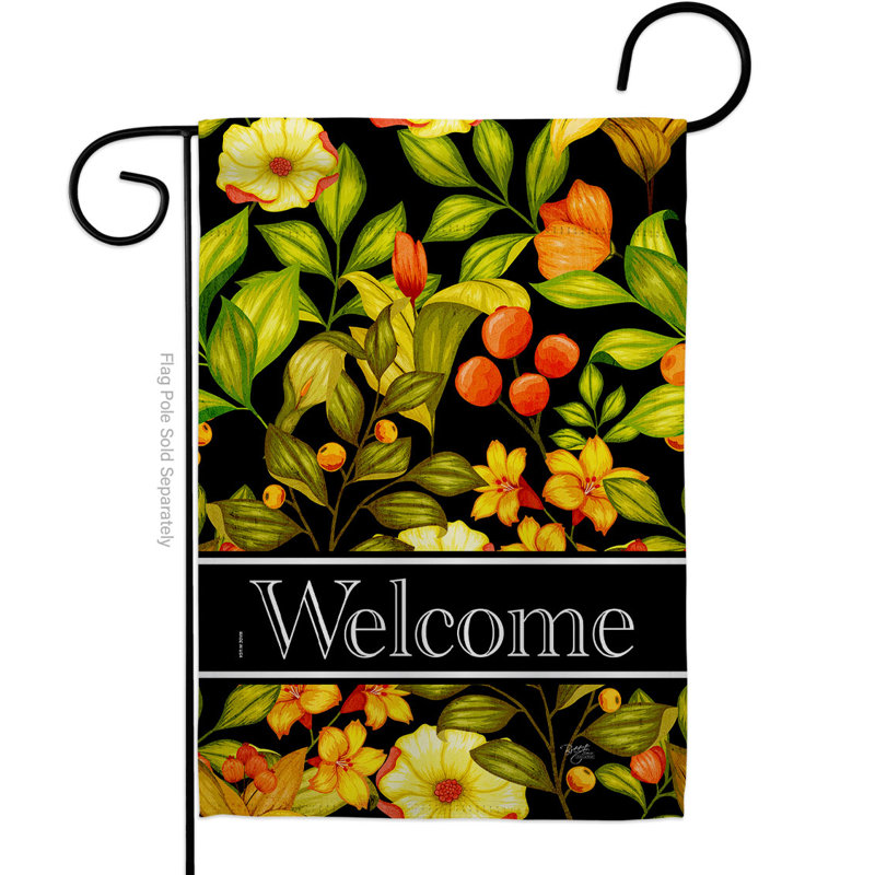 Drapeau de jardin en polyester 1,5 x 1,08 pi Ibhidh