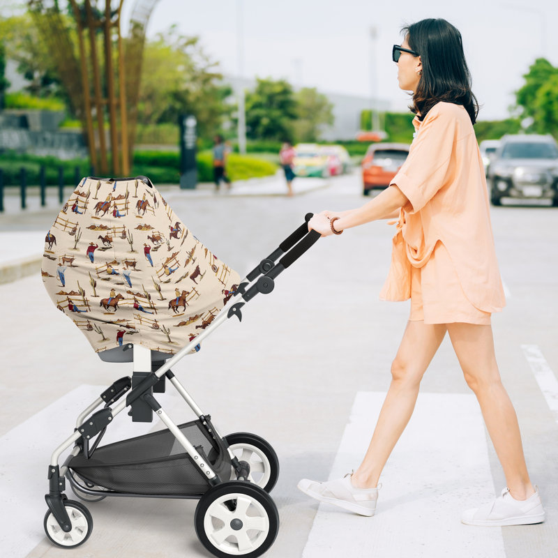 Housse de siège d'auto et d'allaitement Wild West Cowboy Multi Sweet par Sweet Jojo Designs