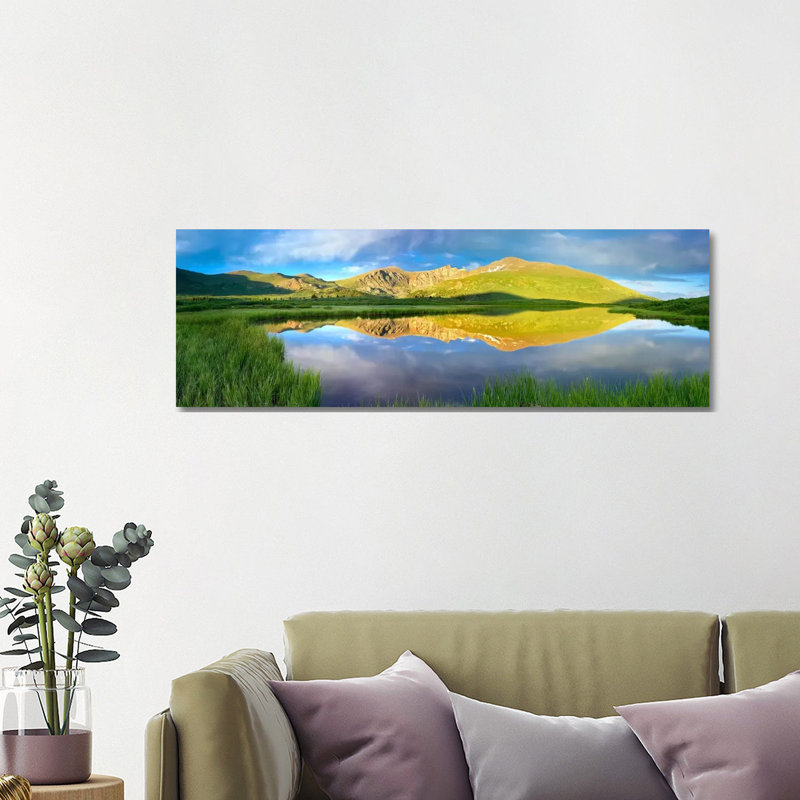 Mt Bierstadt As Seen From Guanella Pass, Colorado by Tim Fitzharris - Wrapped Canvas Panoramic Print