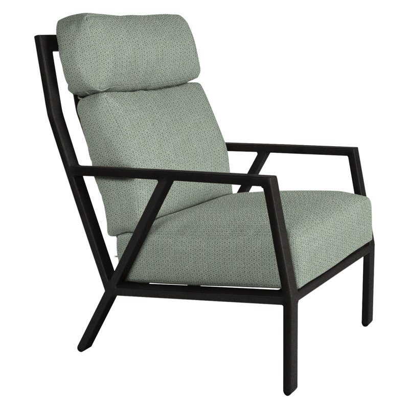 Aris Outdoor Lounge Chair, Carbon Black, Sahara Cafe