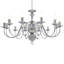 Albie 12 - Light Silver Chandelier Pendant
