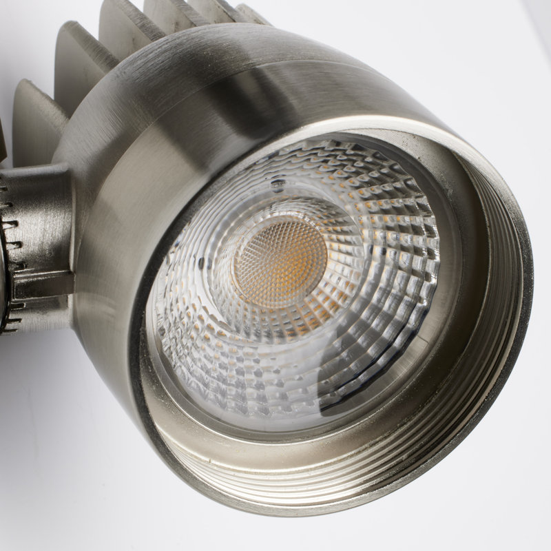 3 Light Track Lighting Kit 12 Watt LED per Head 3000K 4 foot Track 36 degree  Round shape with angle arm H-Style