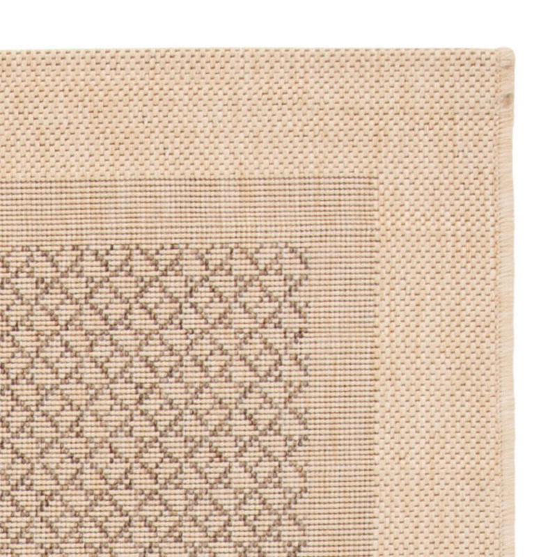 Tapis d'intérieur / extérieur à motif géométrique Dirks Performance, Rond 6 pi 7 po