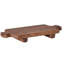 Normandy Wood Riser Footed Tray, Medium
