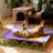Wavy Army Elevated Dog Bed, Medium, Purple/Yellow-1227134959