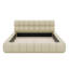 Grand cadre de lit tapissier grand avec tissu épais, lit plateforme grand format en lin avec tête de lit et structure solide pour enfants, adolescents, adultes-524792278
