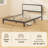 Bed Frame With Upholstered Headboard, Platform Bed Frame With Wooden Slats, No Box Spring Needed, Easy Assembly-1777914791-1777914788