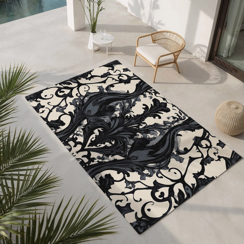 Tapis intérieur et extérieur Dusky Charm, Rectangulaire 2 pi x 3 pi
