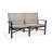 Jasper 59.25'' Wide Straight Aluminum Loveseat