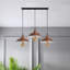 3 - Light Copper Bowl Pendant