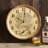 Clock Bourbon Barrel with Thermometer