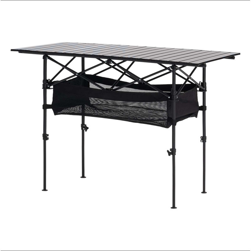 Table de camping pliante en aluminium