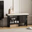 Banc de rangement en acrylique