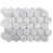 Carrara White-Polished-2 Inch Hexagon