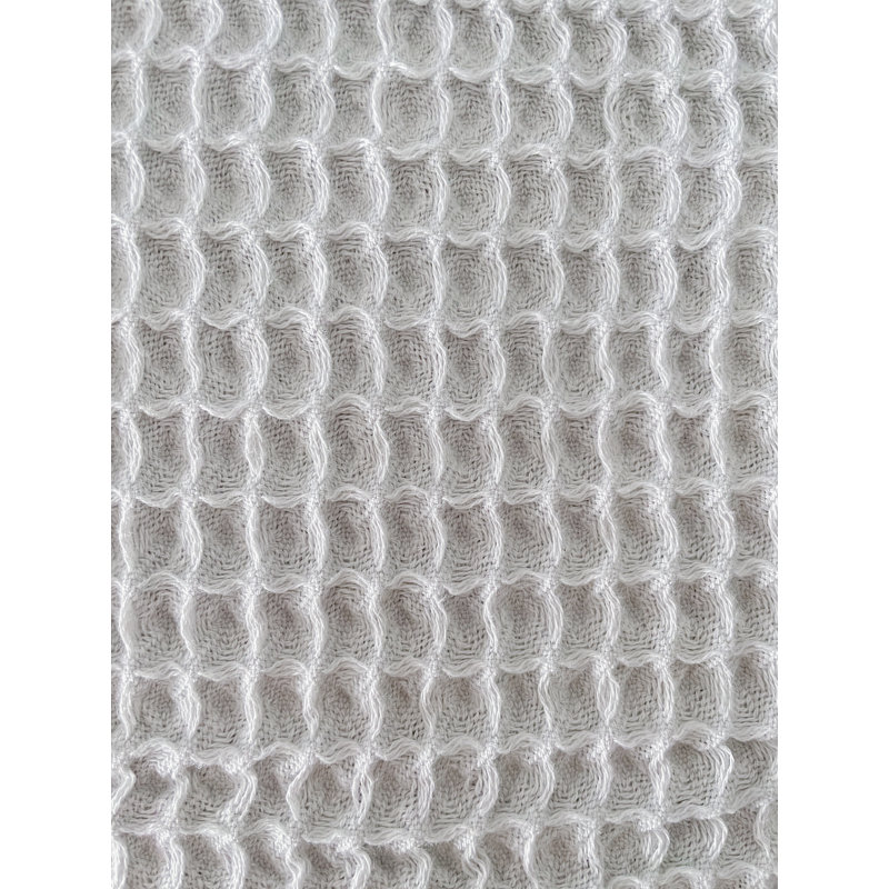 Jeté en mélange de coton, gris