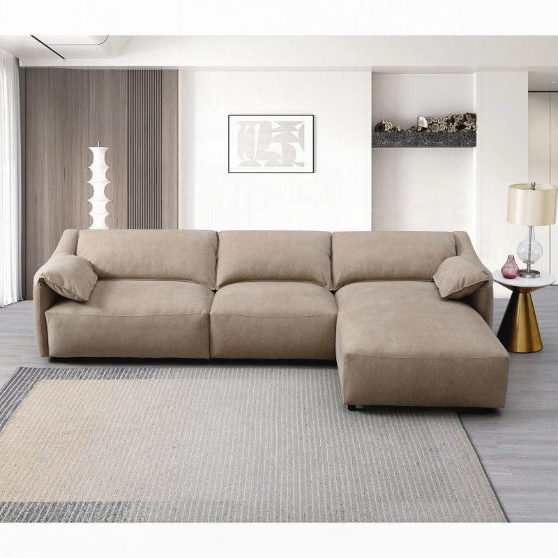 Suede Sectional Sofa