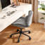 Chaise de bureau pivotante sans accoudoirs avec siège ergonomique en U et roues silencieuses-1447125537