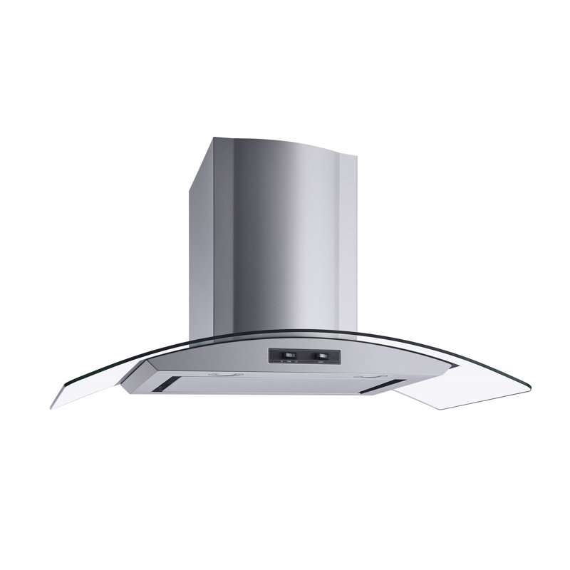Hotte murale convertible 36 pouces 400 CFM en acier inoxydable