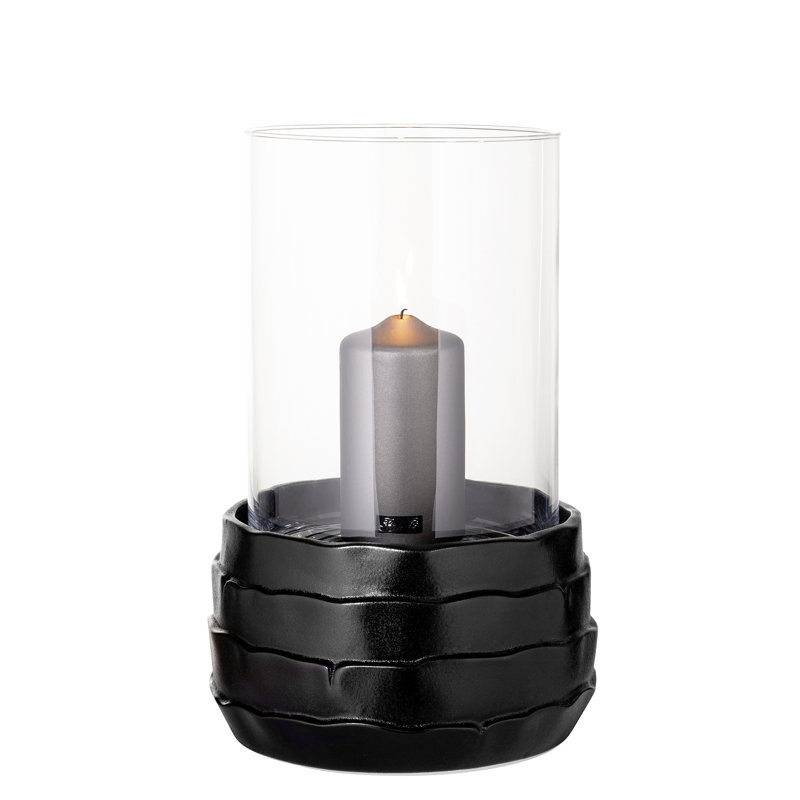 Concrete / Cement Tabletop/middle Piece Hurricane, Black