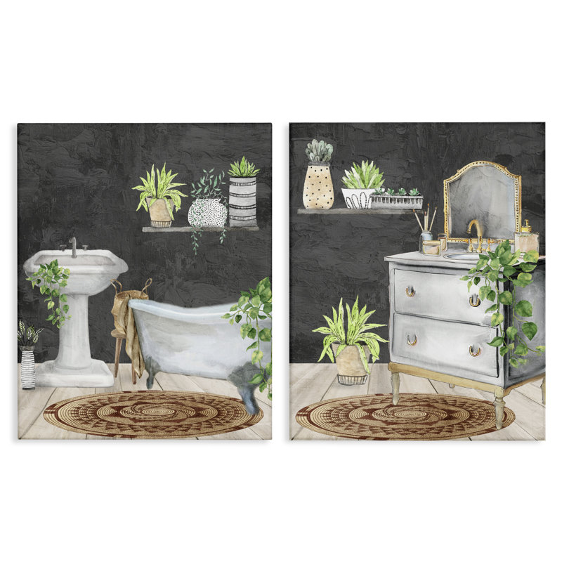Ensemble de 2 canapés Relaxed Greens Bath Interior, design par Kim Allen, H 20 po x l 16 po