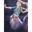 Performing Dance Of Bharathanatyam | Acrylic On Canvas | By Usha Shantharam