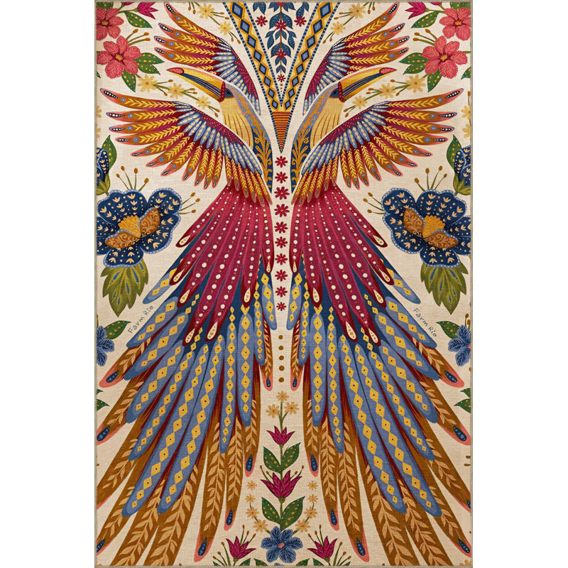 Tapis intérieur / extérieur rectangulaire Salima, Rectangle 3 pi 3 po x 4 pi 11 po