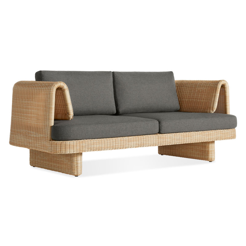 Loophole Outdoor 2 - Seat Loveseat, Gray