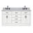 Thornaby 66'' Solid Wood Double Bathroom Vanity with 1.5'' Carrara Marble Top-91527769-119156828