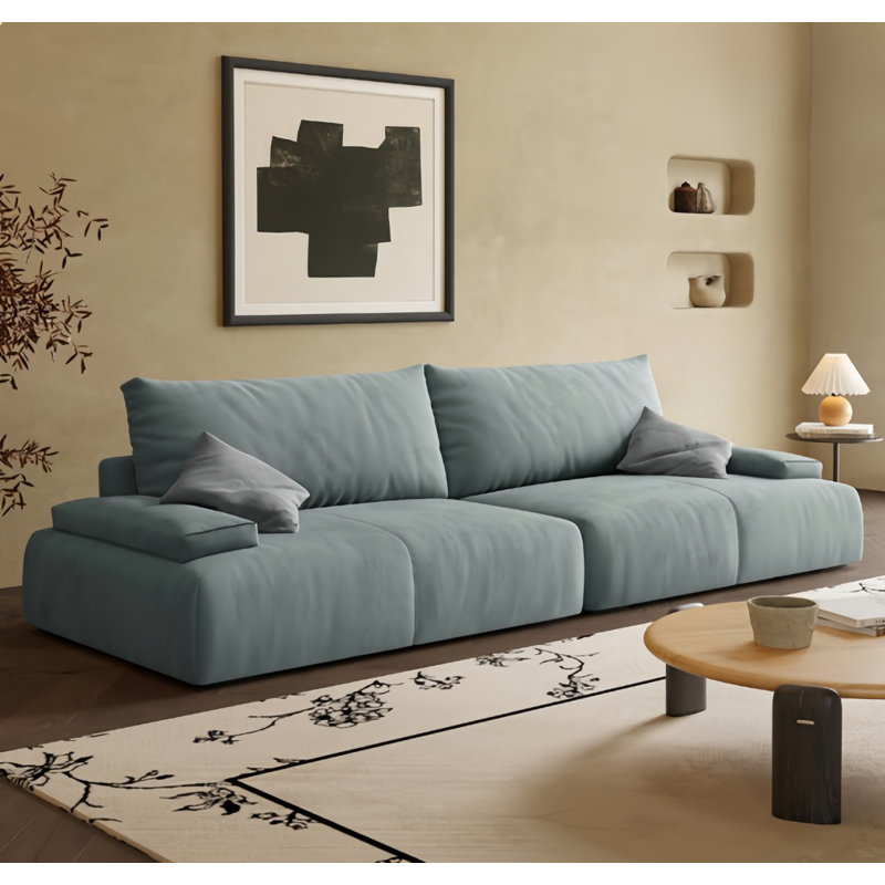 Simple Retro Sofa, Blue