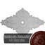 Médaillon de plafond à feuilles d'acanthe Endurathane Attica, diamètre extérieur 53 1/2 po x P 3 1/2 po (convient aux auvents jusqu'à 4 5/8 po), finition Americana peinte à la main-28584215