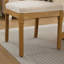 Chaise en bois massif avec dossier en rotin Marion-120315480
