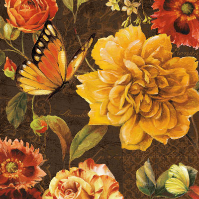 «Rainbow Garden II - Chocolate» par Lisa Audit - impression sur toile tendue