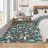 Machine Washable Rug Modern Leaf Area Rug Ultra-Thin Rug Durable Floor Carpet Easy-Cleaning Rug-2025189480