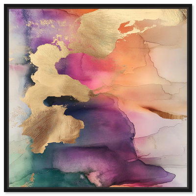 Foil Gold Dreamscape Canvas Spring Abstracts by Art Remedy