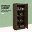Armoire de rangement autoportante avec tablettes réglables-129886980