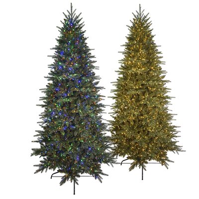 Pre-Lit 7.5' Green Pine Artificial Christmas Tree with 2670 Warm White Lights -  Kurt Adler, TR2491