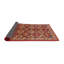 Tapis géométrique rouge / rouille / beige-649651739