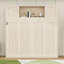 Grand lit escamotable avec tablettes de rangement-1876158904