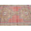 Tapis rétro en laine - motif unique de style Oushak antique d'Anatolie parfait pour les salons et la décoration intérieure