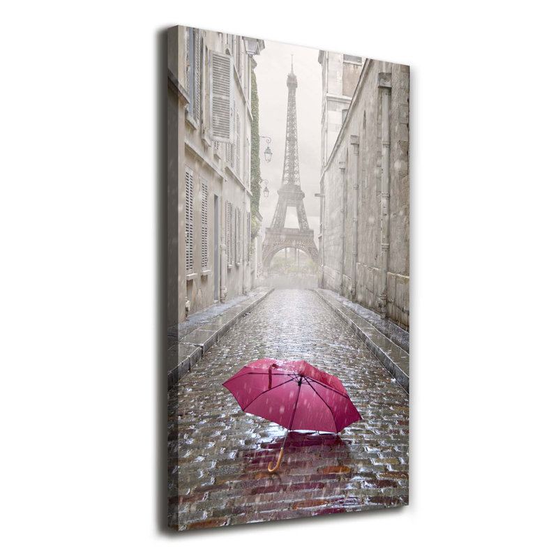 Parasol France - Wrapped Canvas Print