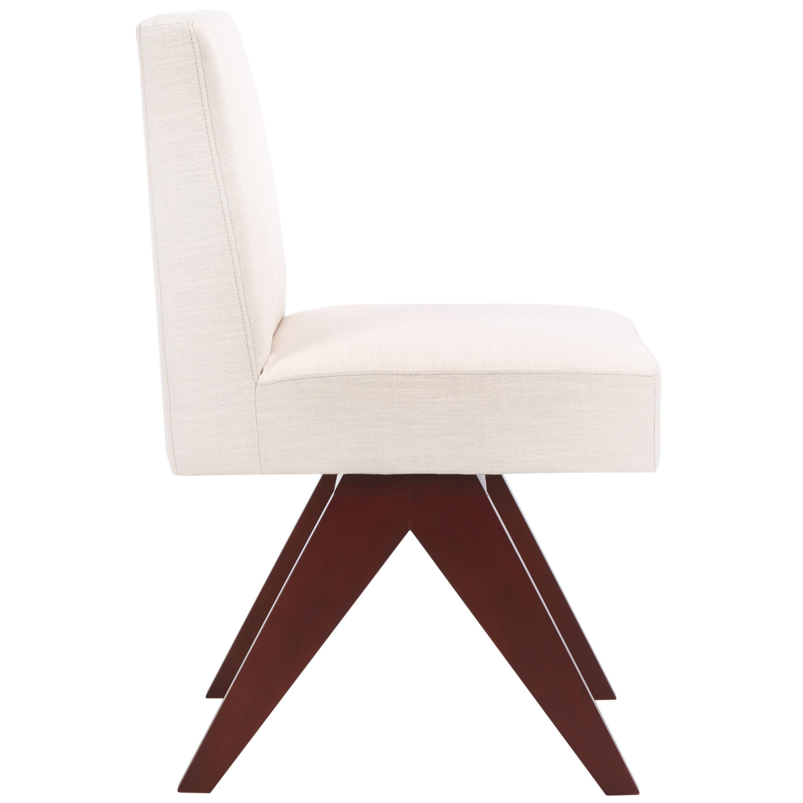 Springdale Linen Oak Parsons Dining Chair, Walnut