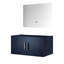 Meuble-lavabo bleu marine 36 po X 22 avec miroir à DEL - Option de rangement généreuse Méthode d'installation rapide Installation abondante entièrement assemblée rapidement-989862203