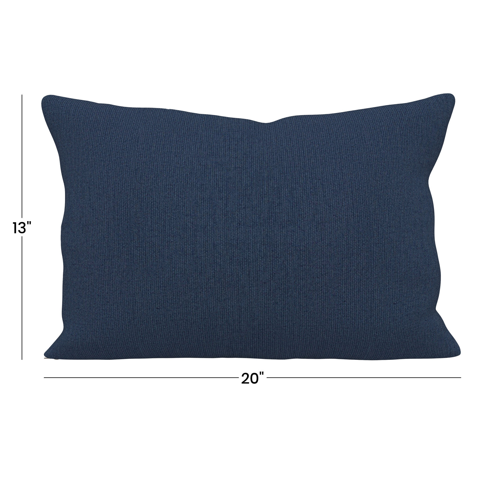 Amala 20" x 3" Sunbrella® Throw Pillow, Spectrum Indigo