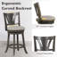 Tabouret de comptoir court pivotant 26,5 po Arshon-1699309016