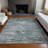 Machine Washable Indoor/Outdoor Xhevrie Teal Rug-1073918570